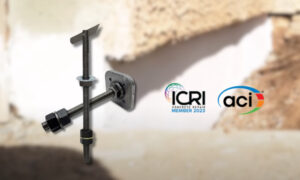 Anchor system installed in concrete to meet ACI and ICRI engineering standards