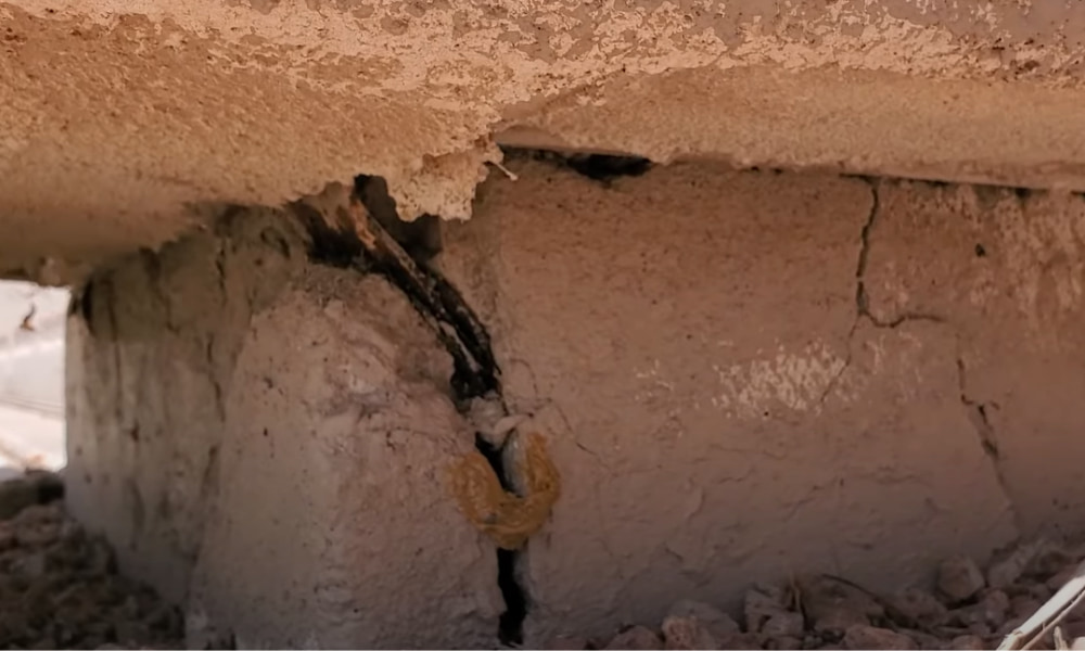 Loose anchor bolts left unrepaired causing wall and foundation movement
