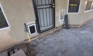 Home foundation concrete anchor bolt with center plate protection for added stability